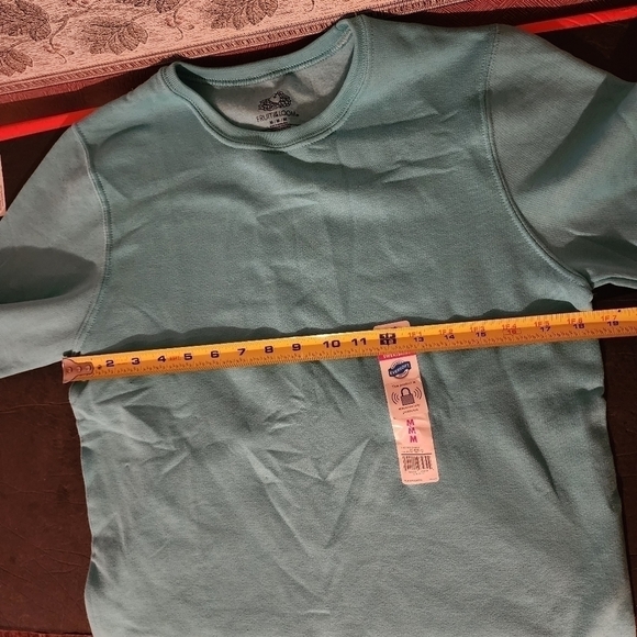 Fruit of the Loom Crew Scuba Blue Sweatshirt Womens Size M NWT - Picture 4 of 9